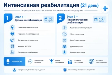 Реабилитация за 21 день в Пушкино